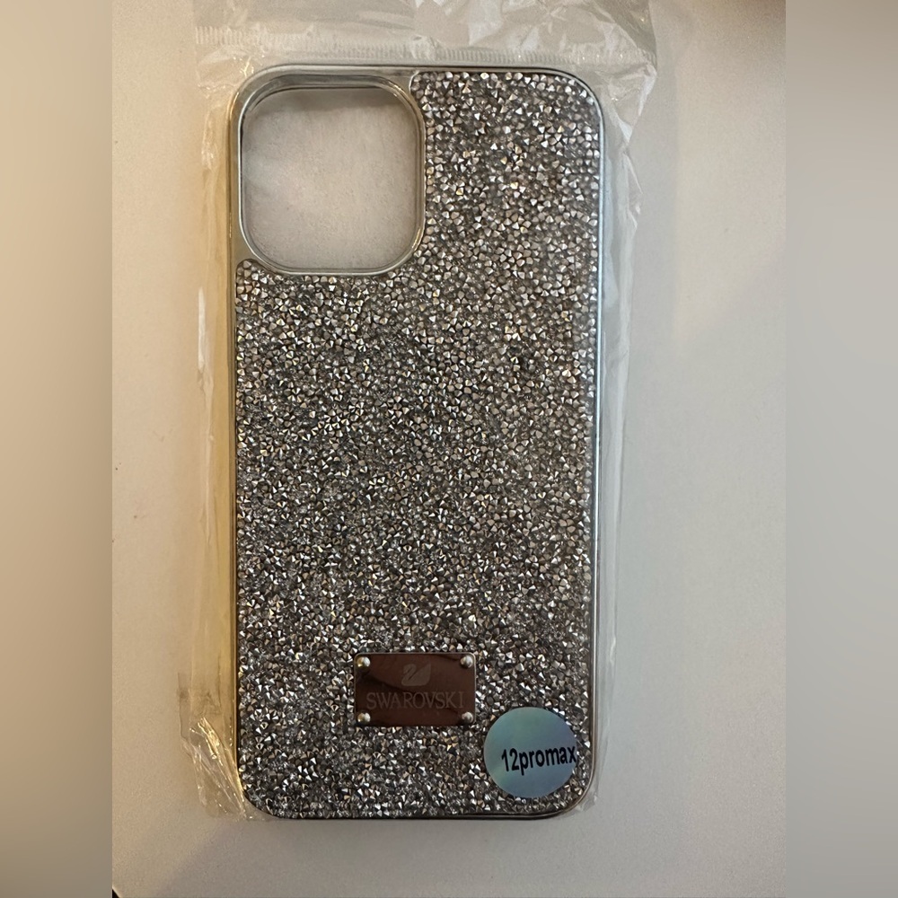 Swarovski Silver Crystal iPhone 12 Pro Max Bling Case